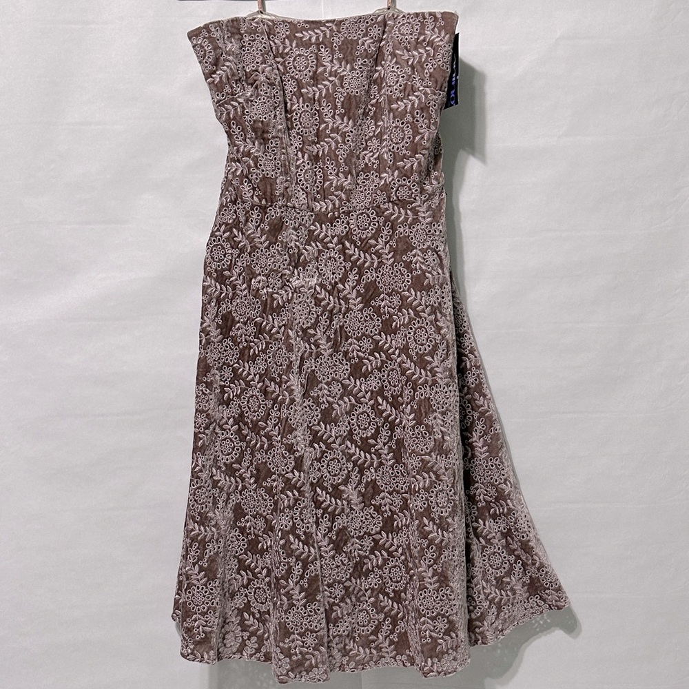 NWT Kay Unger velvet cocktail dress (missing belt)